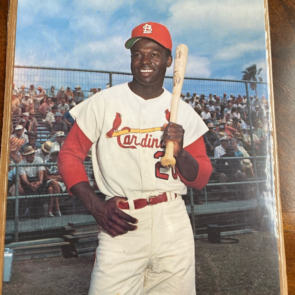 Vintage Lou Brock Photo
